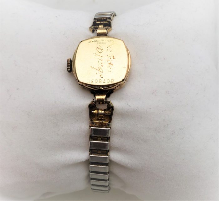 VINTAGE 1937 BULOVA LADIES WATCH 10K ROLLED GOLD PLATED