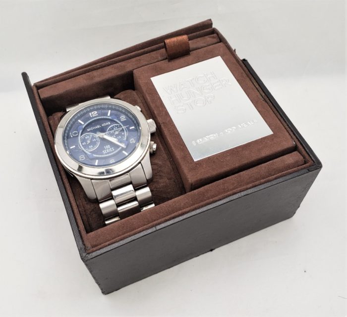 Michael Kors MK8314 Gent's Stainless Chrono Navy Blue Dial Watch