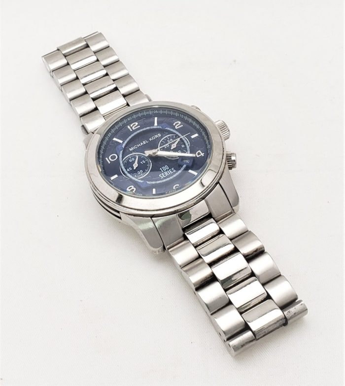 Michael Kors MK8314 Gent's Stainless Chrono Navy Blue Dial Watch